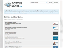 Tablet Screenshot of bottinsante.ca